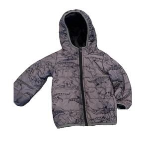 Carters Dinosaur Winter Puffer Jacket Boys 3T Dino Puffer Packable No Flaws